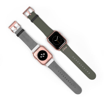 Vintage Green Faux Leather Apple Watch Band - Viva Phone Boutique 