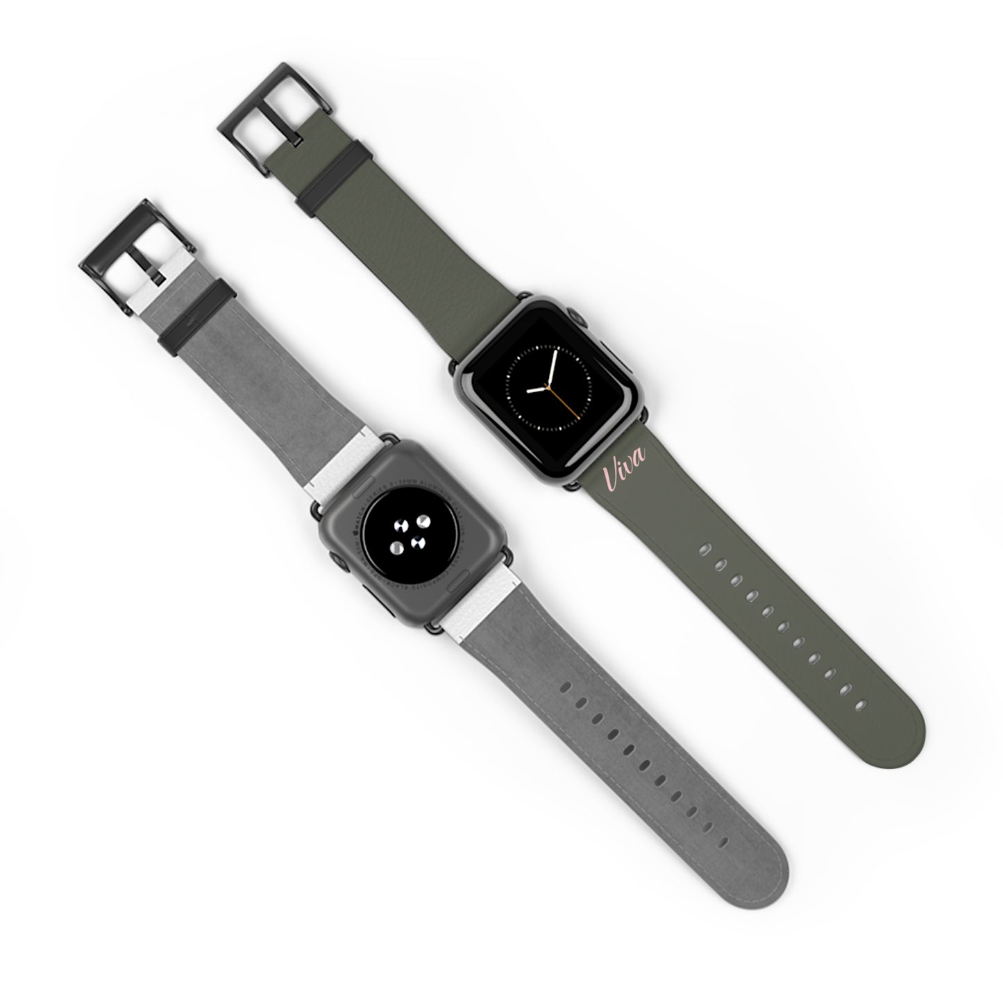 Vintage Green Faux Leather Apple Watch Band - Viva Phone Boutique 