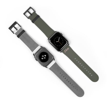 Vintage Green Faux Leather Apple Watch Band - Viva Phone Boutique 