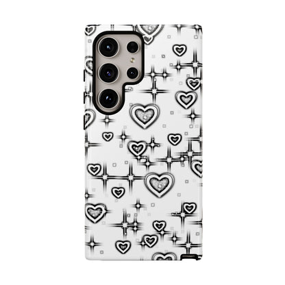 Sketch Hearts Phone Case