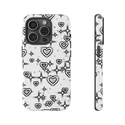 Sketch Hearts Phone Case - Viva Phone Boutique 