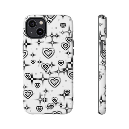 Sketch Hearts Phone Case - Viva Phone Boutique 