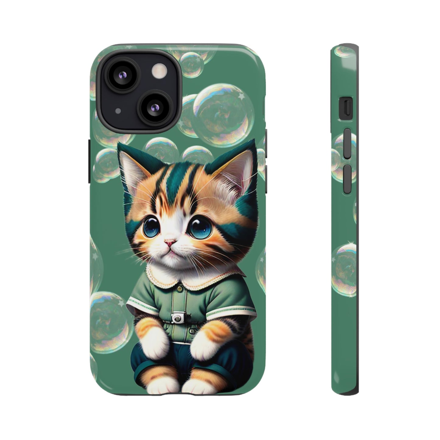 Cute Green Kitten Phone Case - Viva Phone Boutique 