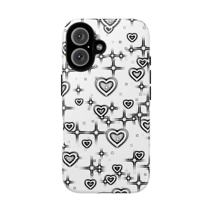 Sketch Hearts Phone Case