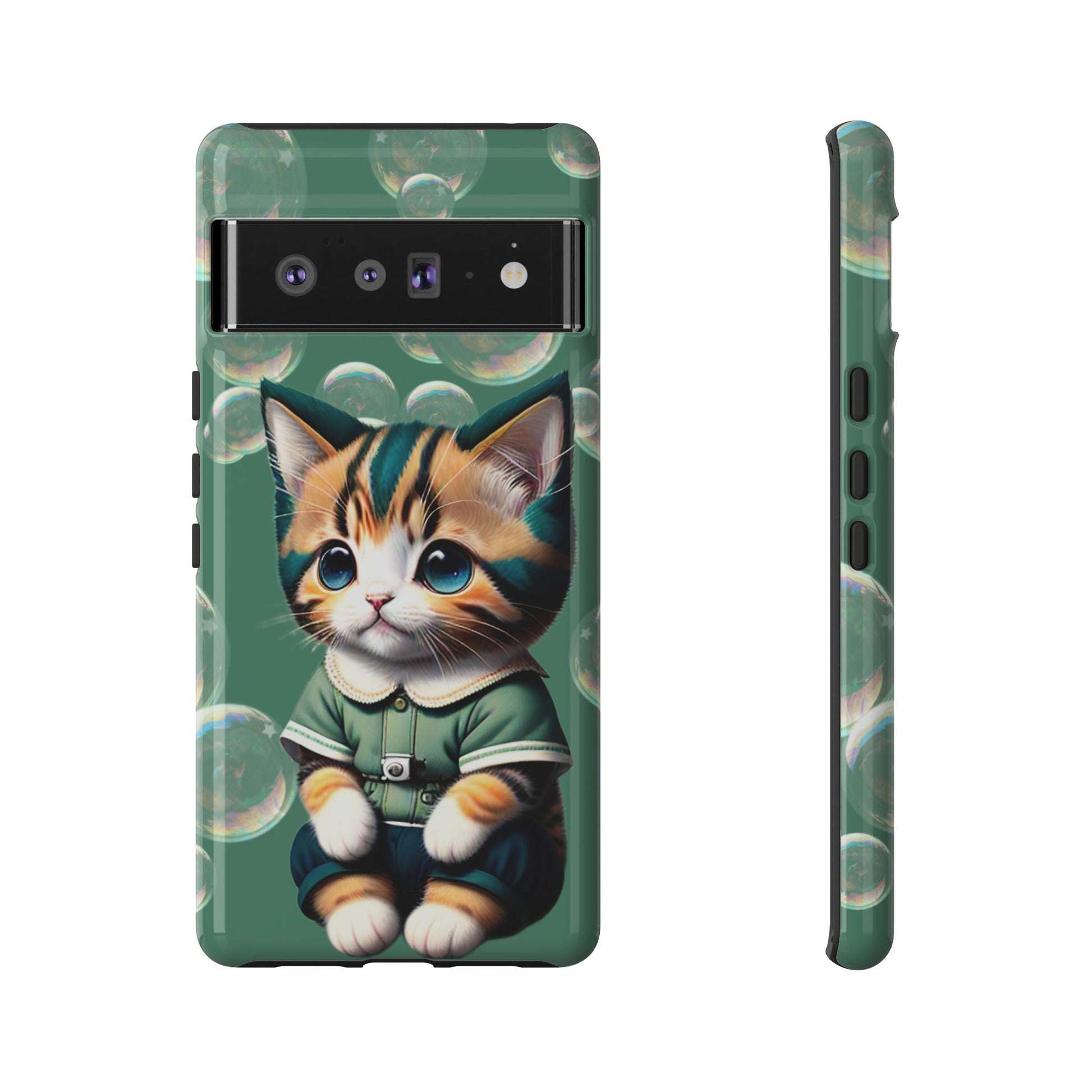 Cute Green Kitten Phone Case - Viva Phone Boutique 