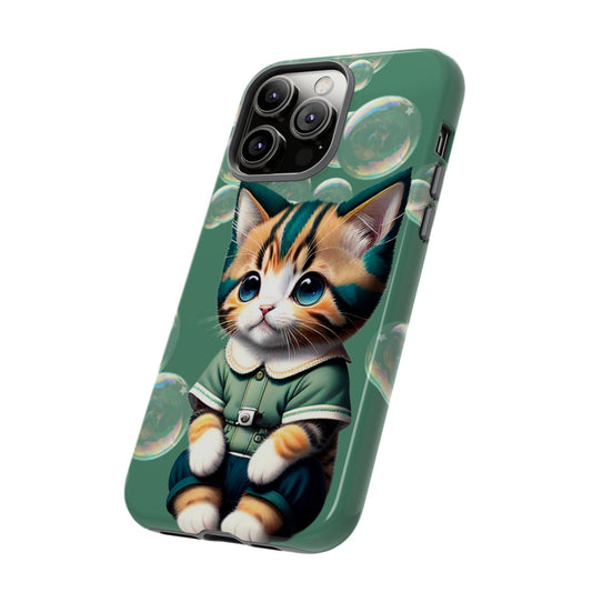Cute Green Kitten Phone Case - Viva Phone Boutique 