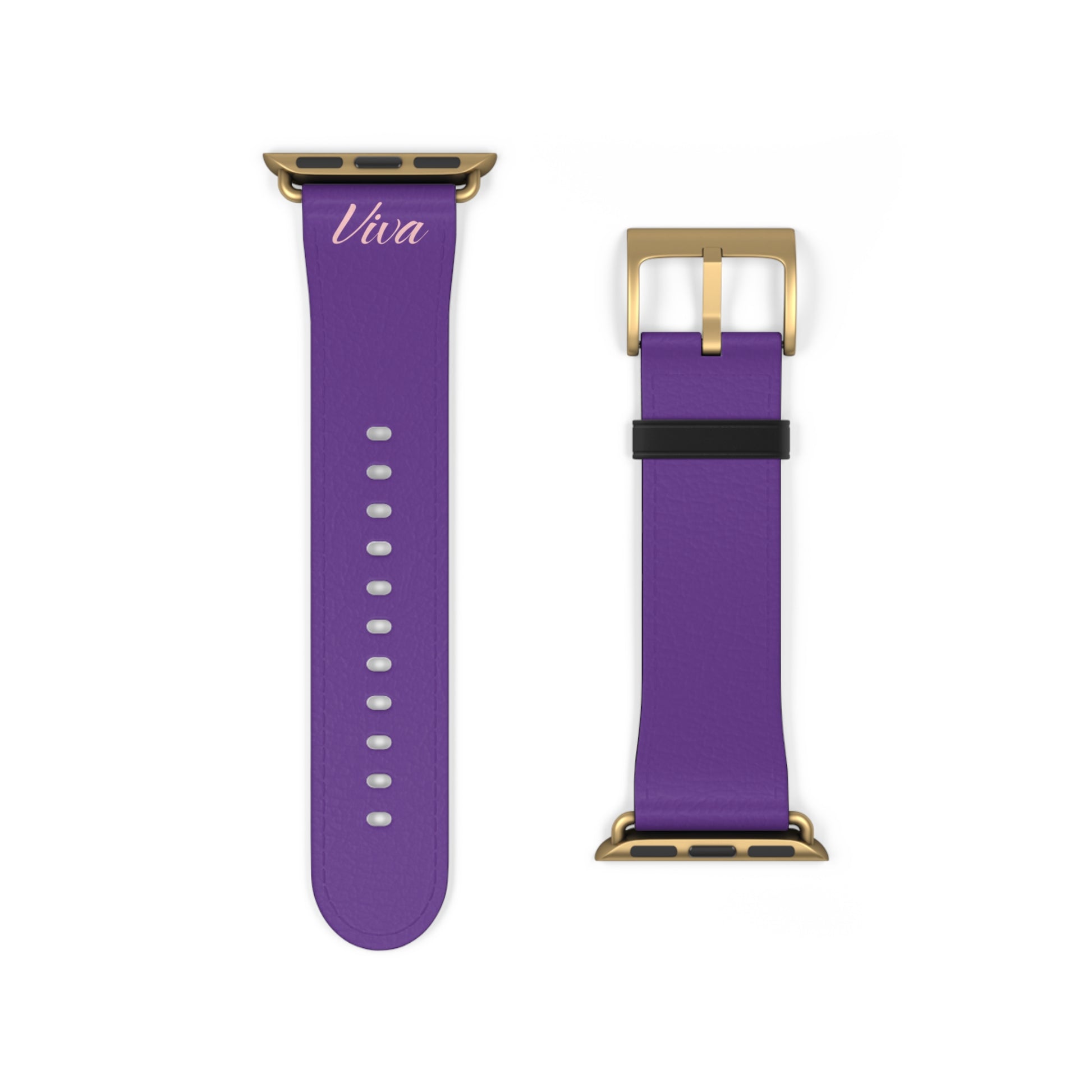 True Purple Faux Leather Apple Watch Band - Viva Phone Boutique 