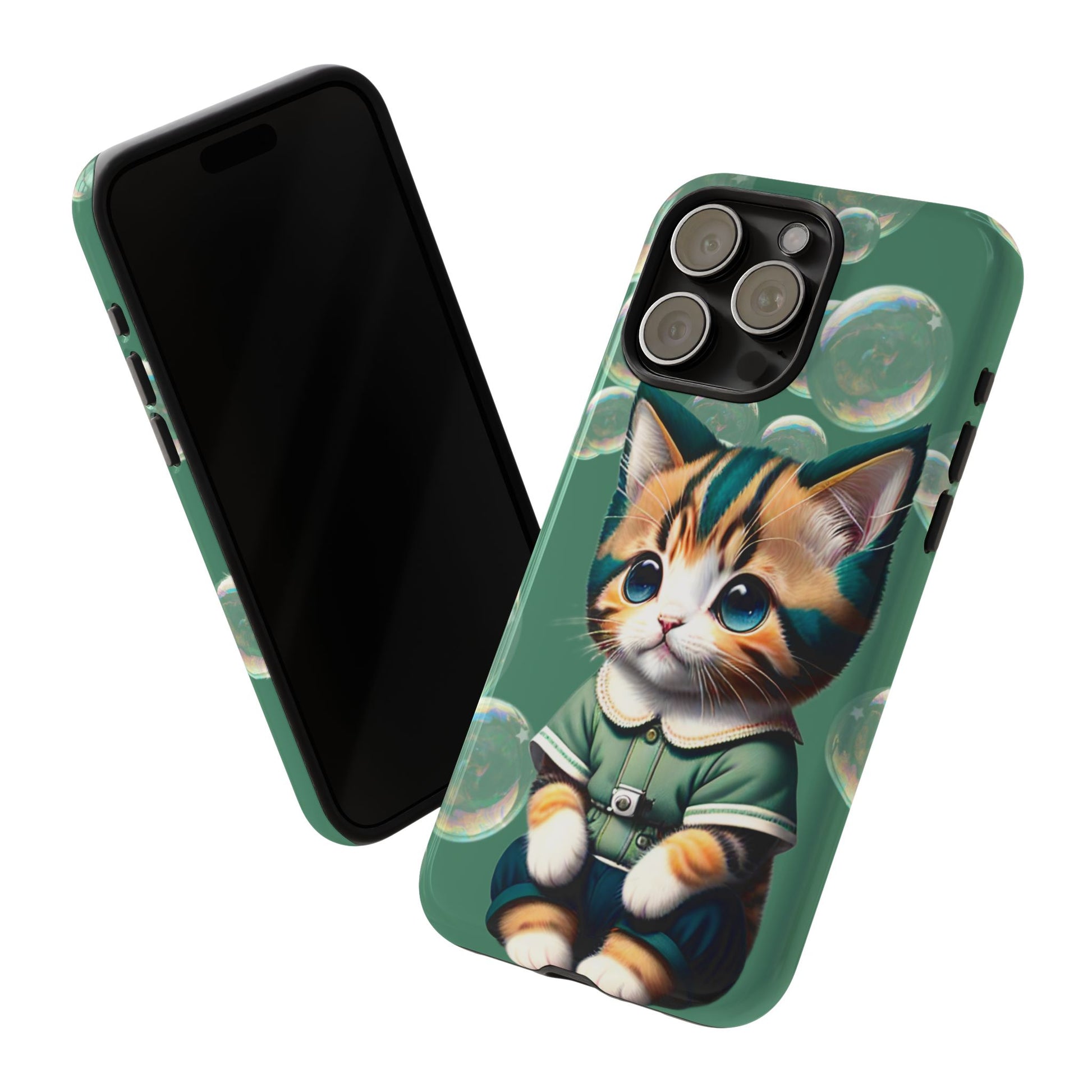 Cute Green Kitten Phone Case - Viva Phone Boutique 
