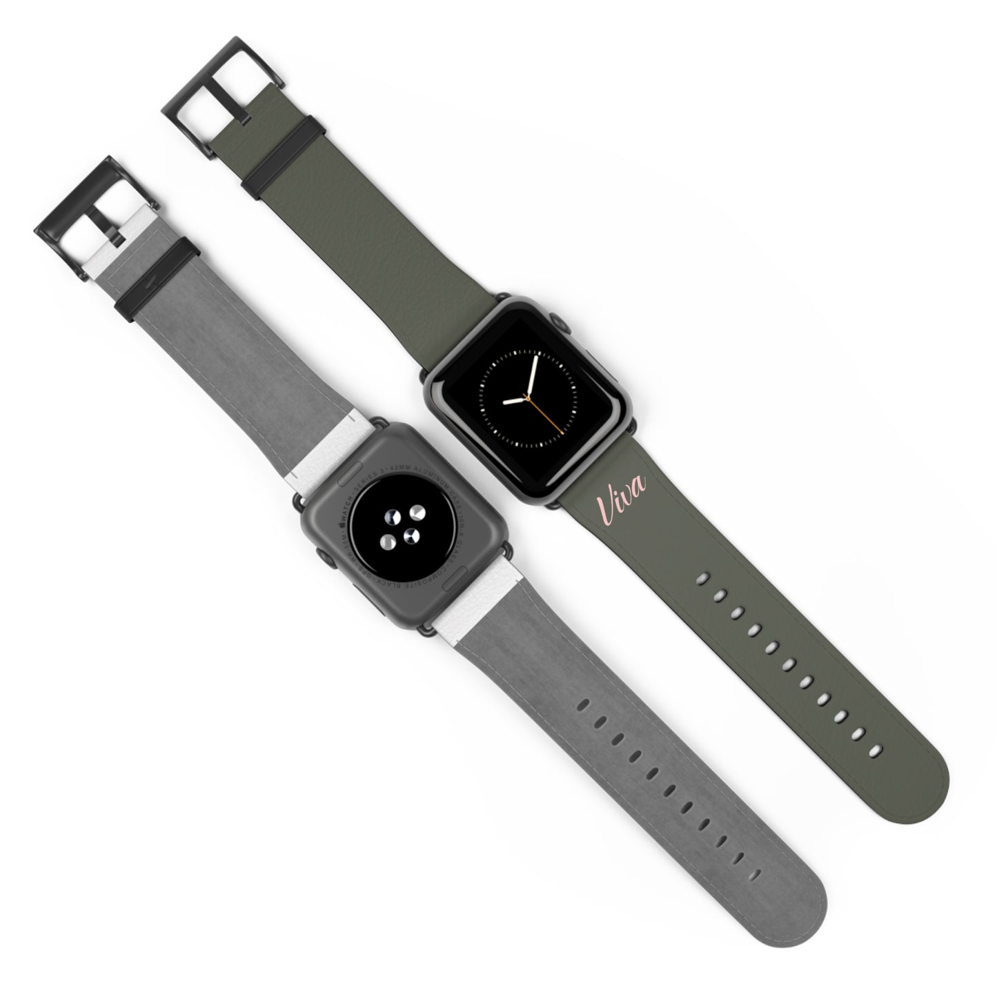 Vintage Green Faux Leather Apple Watch Band - Viva Phone Boutique 