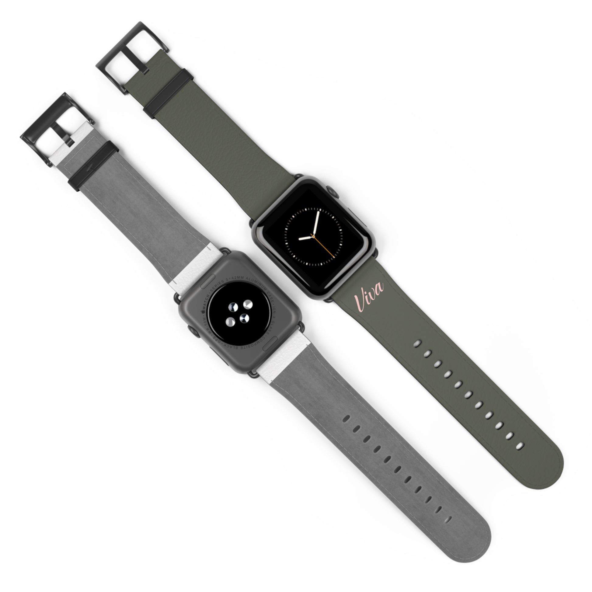 Vintage Green Faux Leather Apple Watch Band - Viva Phone Boutique 