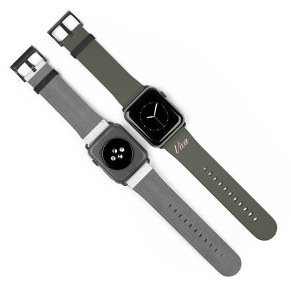 Vintage Green Faux Leather Apple Watch Band - Viva Phone Boutique 